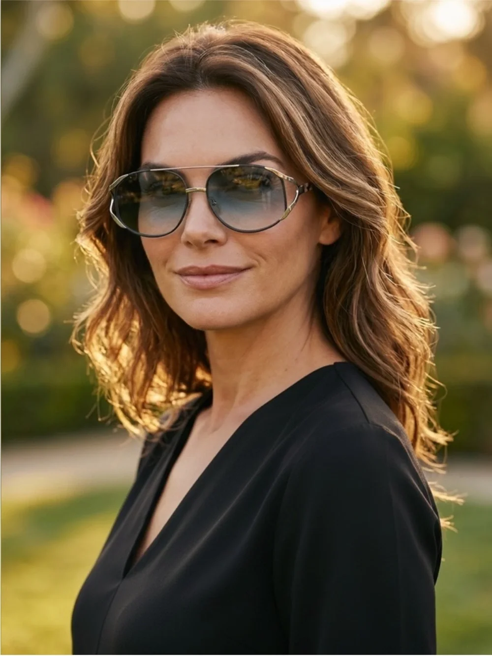 Wildfox Dynasty Aviator Sunglasses Blue Gradient Silver BNIB